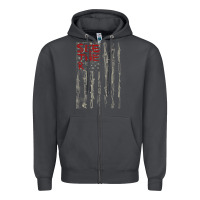 Smoke Seether Bone Flag Zipper Hoodie - ArtMosaic