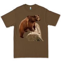 Cacao California Grizzly Bear Premium Tee - RanaPortraitStore
