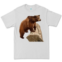 Dove Grey California Grizzly Bear Premium Tee - RanaPortraitStore