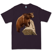 Plum California Grizzly Bear Premium Tee - RanaPortraitStore