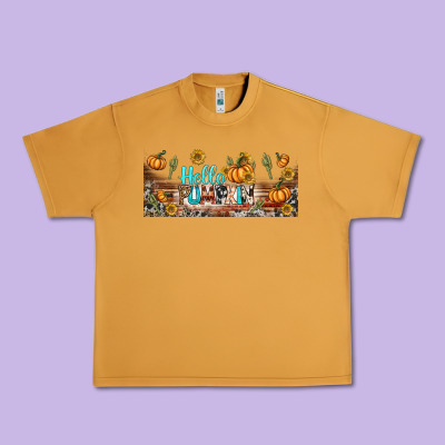 Hello Pumpkin Libbey Glass Urban Heavy Tee Designed By Bundleandbundleshop