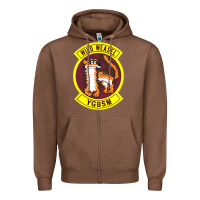 Chestnut Air Force Wild Weasel YGBSM Zipper Hoodie - ArtMosaic