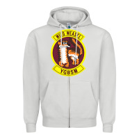 Dove Grey Air Force Wild Weasel YGBSM Zipper Hoodie - ArtMosaic