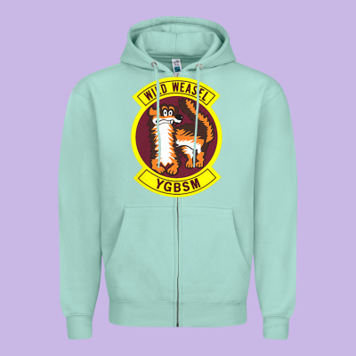 Air Force Wild Weasel Ygbsm Zipper Hoodie Designed By Artmosaic