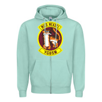 Seafoam Air Force Wild Weasel YGBSM Zipper Hoodie - ArtMosaic