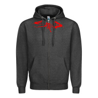Charcoal Heather staind Zipper Hoodie - ArtMosaic
