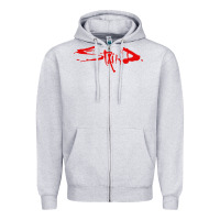 Heather Grey staind Zipper Hoodie - ArtMosaic