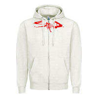 Oatmeal Heather staind Zipper Hoodie - ArtMosaic