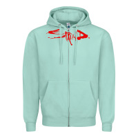 Seafoam staind Zipper Hoodie - ArtMosaic