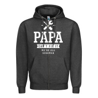 If Papa Can't Fix It We're All Screwed - Fathers Day Zipper Hoodie | Teevron