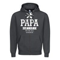 Smoke If Papa Can't Fix It We're All Screwed - Fathers Day Zipper Hoodie - ArtMosaic