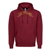 Burgundy Don Williams - American country singer Zipper Hoodie - ArtMosaic