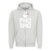 Dove Grey pho sho foodie asian food humor chopsticks funny Zipper Hoodie - ArtMosaic