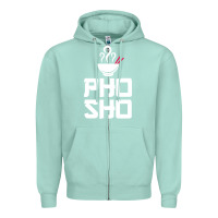 Seafoam pho sho foodie asian food humor chopsticks funny Zipper Hoodie - ArtMosaic