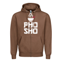 Chestnut pho sho foodie asian food humor chopsticks funny Zipper Hoodie - ArtMosaic
