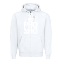 White pho sho foodie asian food humor chopsticks funny Zipper Hoodie - ArtMosaic