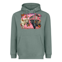 Sage valentine's day barn and black angus with charolais Heavyweight Hoodie - RanaPortraitStore