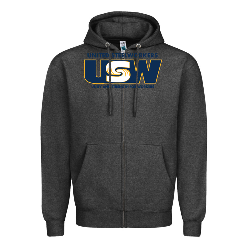 United Steelworkers - Unity And Strength For Worke Zipper Hoodie by ArtMosaic | Teevron