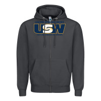 Smoke United Steelworkers - Unity and Strength for Worke Zipper Hoodie - ArtMosaic
