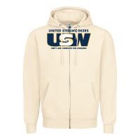 Sandshell United Steelworkers - Unity and Strength for Worke Zipper Hoodie - ArtMosaic
