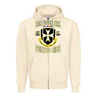 Sandshell Borinqueneers Puerto Rico Flag Honor Et Fidelitas Zipper Hoodie - ArtMosaic