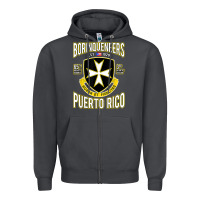 Smoke Borinqueneers Puerto Rico Flag Honor Et Fidelitas Zipper Hoodie - ArtMosaic