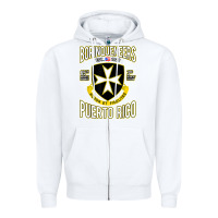 White Borinqueneers Puerto Rico Flag Honor Et Fidelitas Zipper Hoodie - ArtMosaic