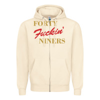 Sandshell forty fvckin' niners Zipper Hoodie - ArtMosaic