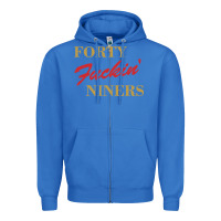 True Royal forty fvckin' niners Zipper Hoodie - ArtMosaic