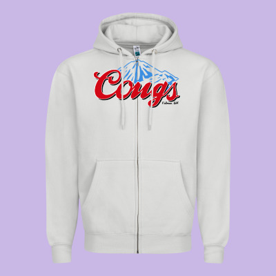 Wsu Cougs Zipper Hoodie Designed By Artmosaic