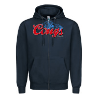 Navy wsu cougs Zipper Hoodie - ArtMosaic