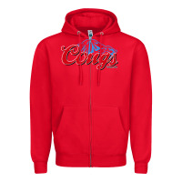 Red wsu cougs Zipper Hoodie - ArtMosaic
