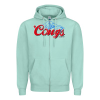 Seafoam wsu cougs Zipper Hoodie - ArtMosaic