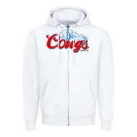 White wsu cougs Zipper Hoodie - ArtMosaic