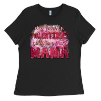 Black My favorite calls me mama Mother's Day Ladies Tee - FaDigitalArtStudio