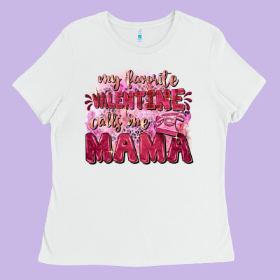 My Favorite Calls Me Mama Mother's Day Ladies Tee Designed By Fadigitalartstudio
