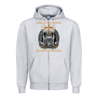 Heather Grey jesus christian biker never ride alone Zipper Hoodie - ArtMosaic