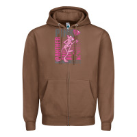 Chestnut Pink Panther Zipper Hoodie - ArtMosaic