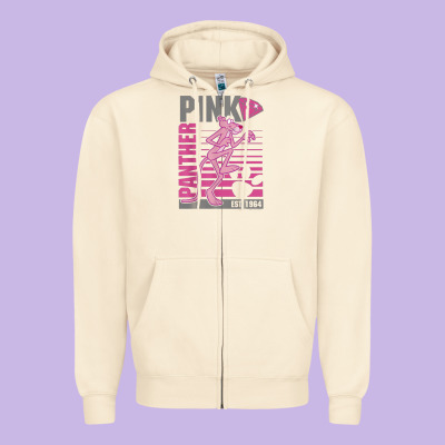 Pink Panther Zipper Hoodie Designed By Artmosaic