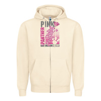 Sandshell Pink Panther Zipper Hoodie - ArtMosaic