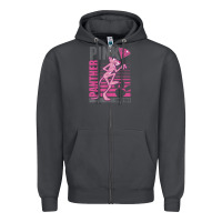 Smoke Pink Panther Zipper Hoodie - ArtMosaic