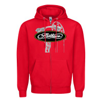 Red sport mathews concert Zipper Hoodie - ArtMosaic