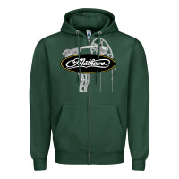 Sports Green sport mathews concert Zipper Hoodie - ArtMosaic