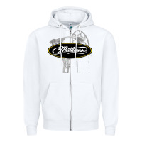 White sport mathews concert Zipper Hoodie - ArtMosaic