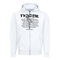 White tigger if the only one Zipper Hoodie - ArtMosaic