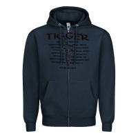 Navy tigger if the only one Zipper Hoodie - ArtMosaic