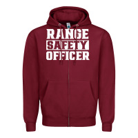 Burgundy range safety officer worker team job t shirt Zipper Hoodie - ArtMosaic