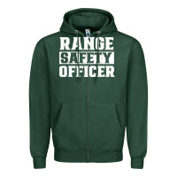Sports Green range safety officer worker team job t shirt Zipper Hoodie - ArtMosaic