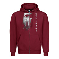 Burgundy dead can dance, dead, can dance, dead can dance vintage, dead can danc Zipper Hoodie - ArtMosaic