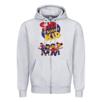 Heather Grey Sid The Science Kid boyfriend Zipper Hoodie - ArtMosaic